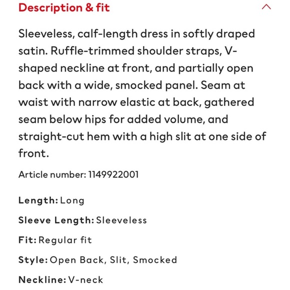 HM Ruffles Trim Satis Dress - Picture 6 of 6